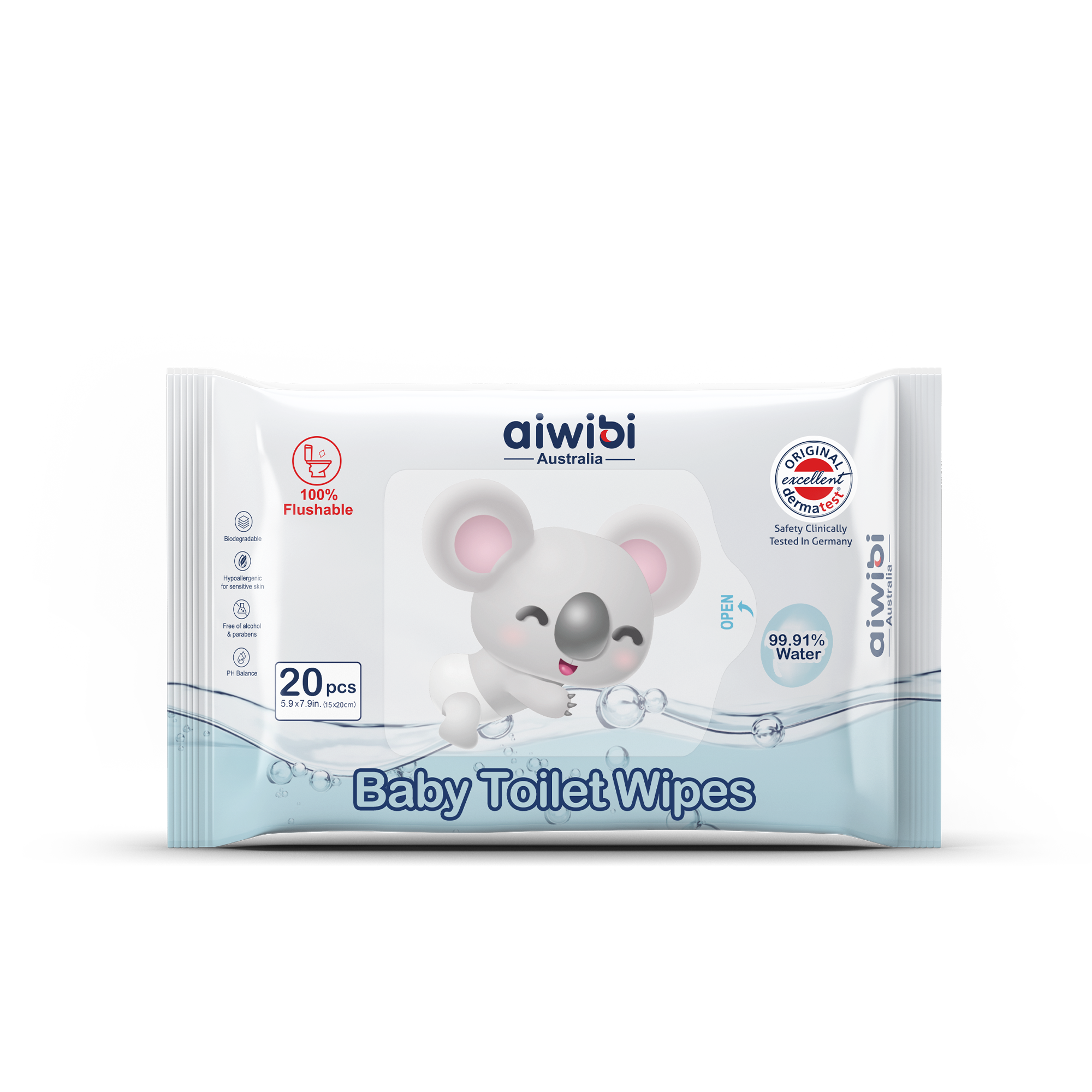 100% Biodegradable Toilet Wipes