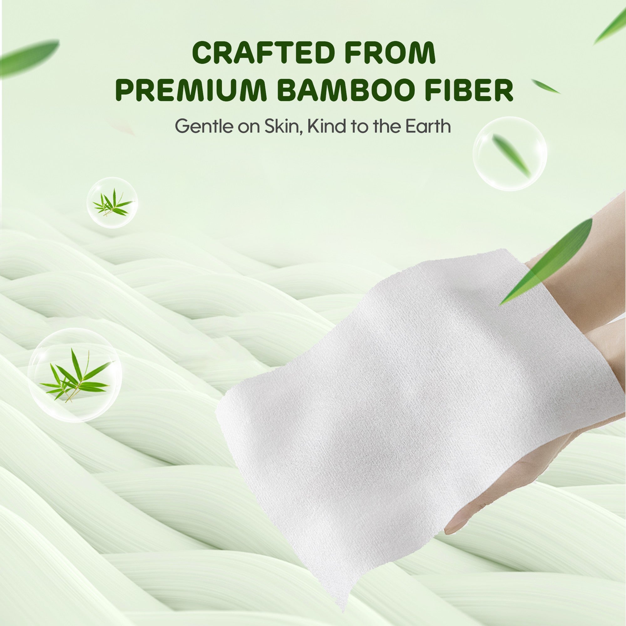 Eco-friendly 100% Bamboo Wet Wipes