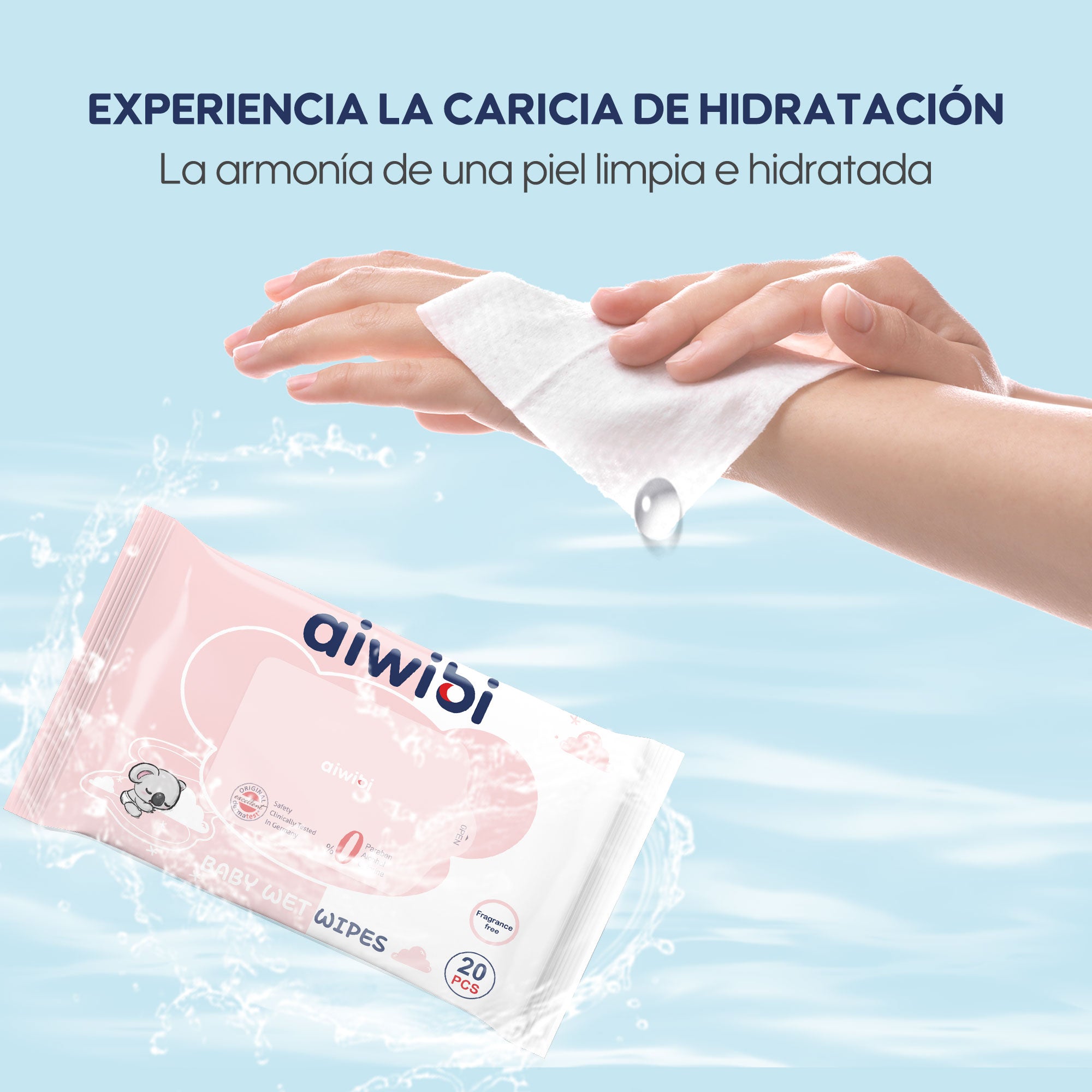 Gentle Soft Sensitive Care Wipes 20Pcs