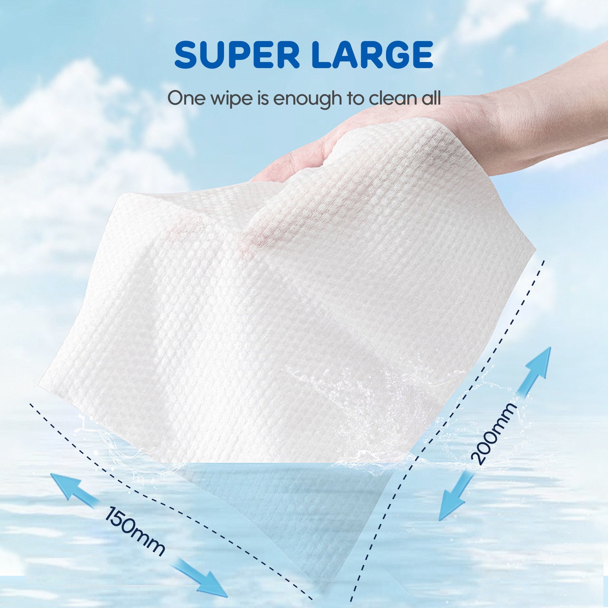Gentle Soft Sensitive Care Wipes 80Pcs