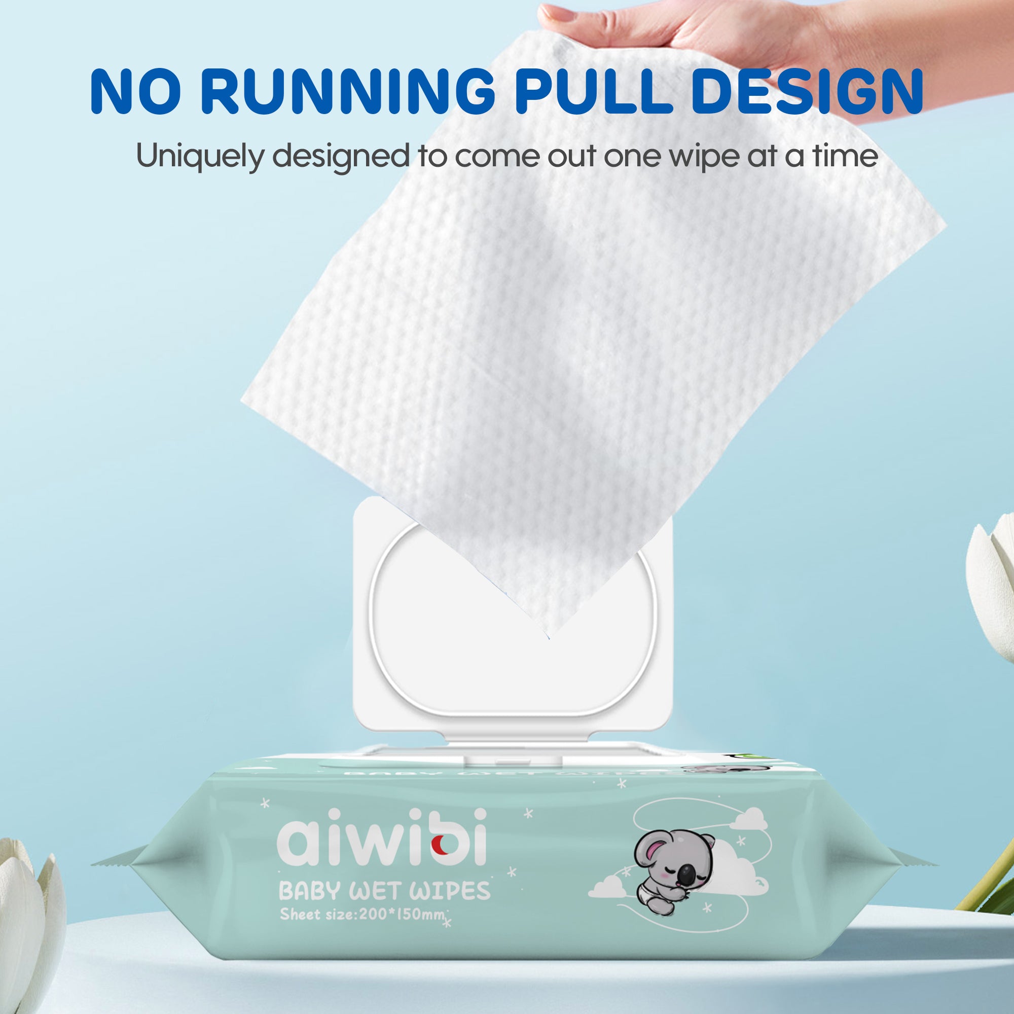 Gentle Soft Sensitive Care Wipes 80Pcs