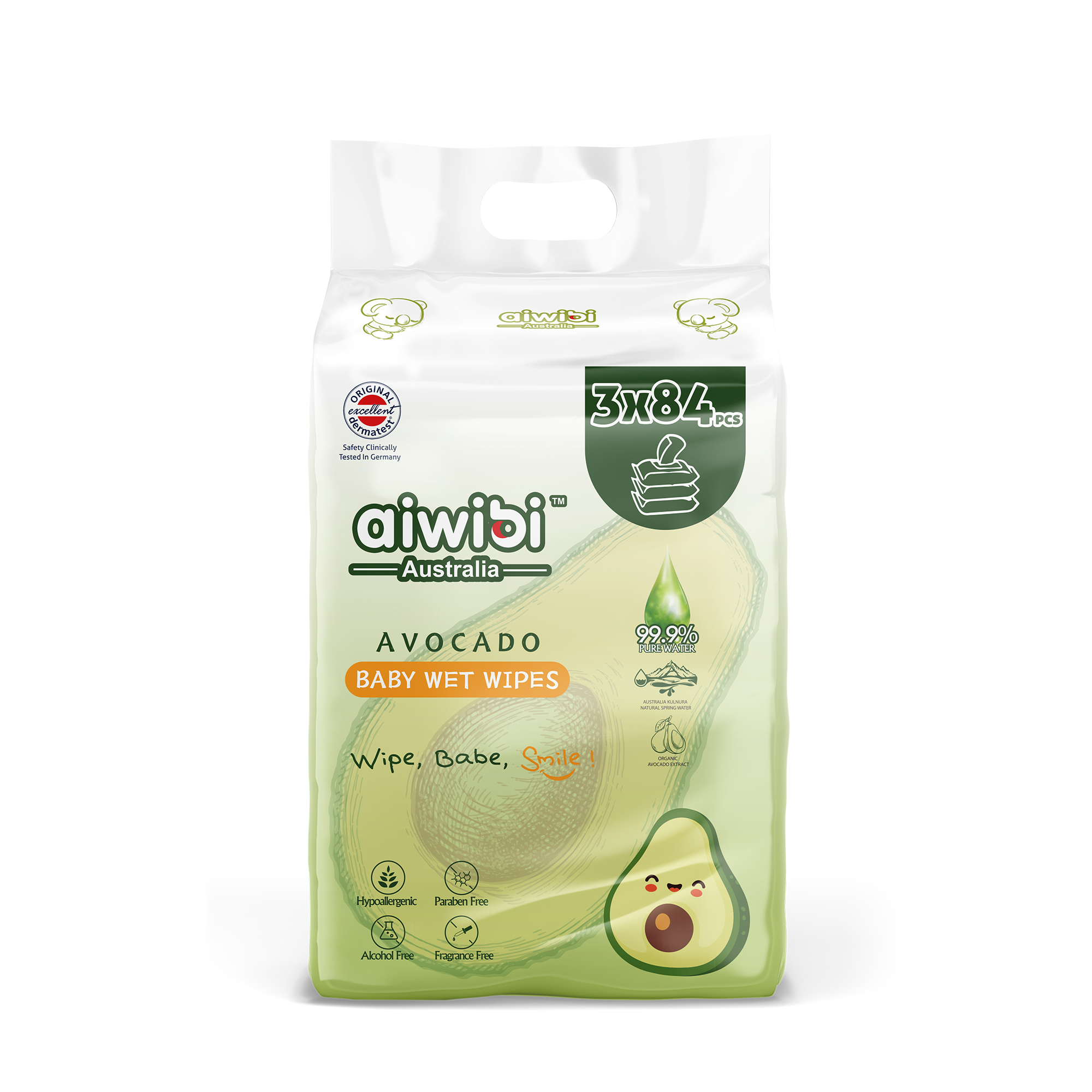 Fresh Organic Avocado Baby Wipes