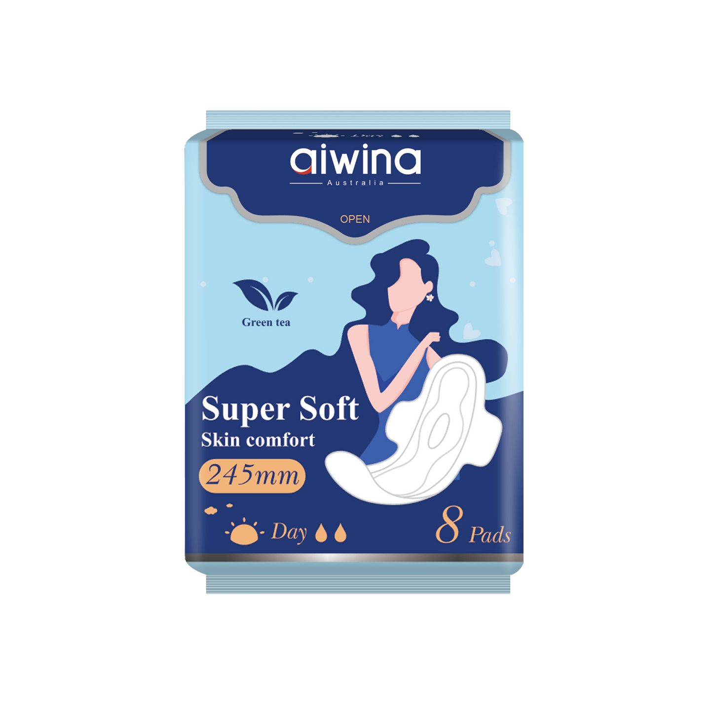 DAY SANITARY NAPKIN ULTRA SOFT AIWINA - 245MM