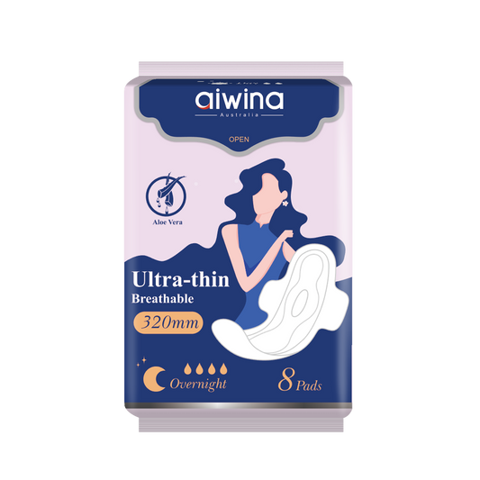 NIGHT SANITARY NAPKIN ULTRA THIN AIWINA - 320MM