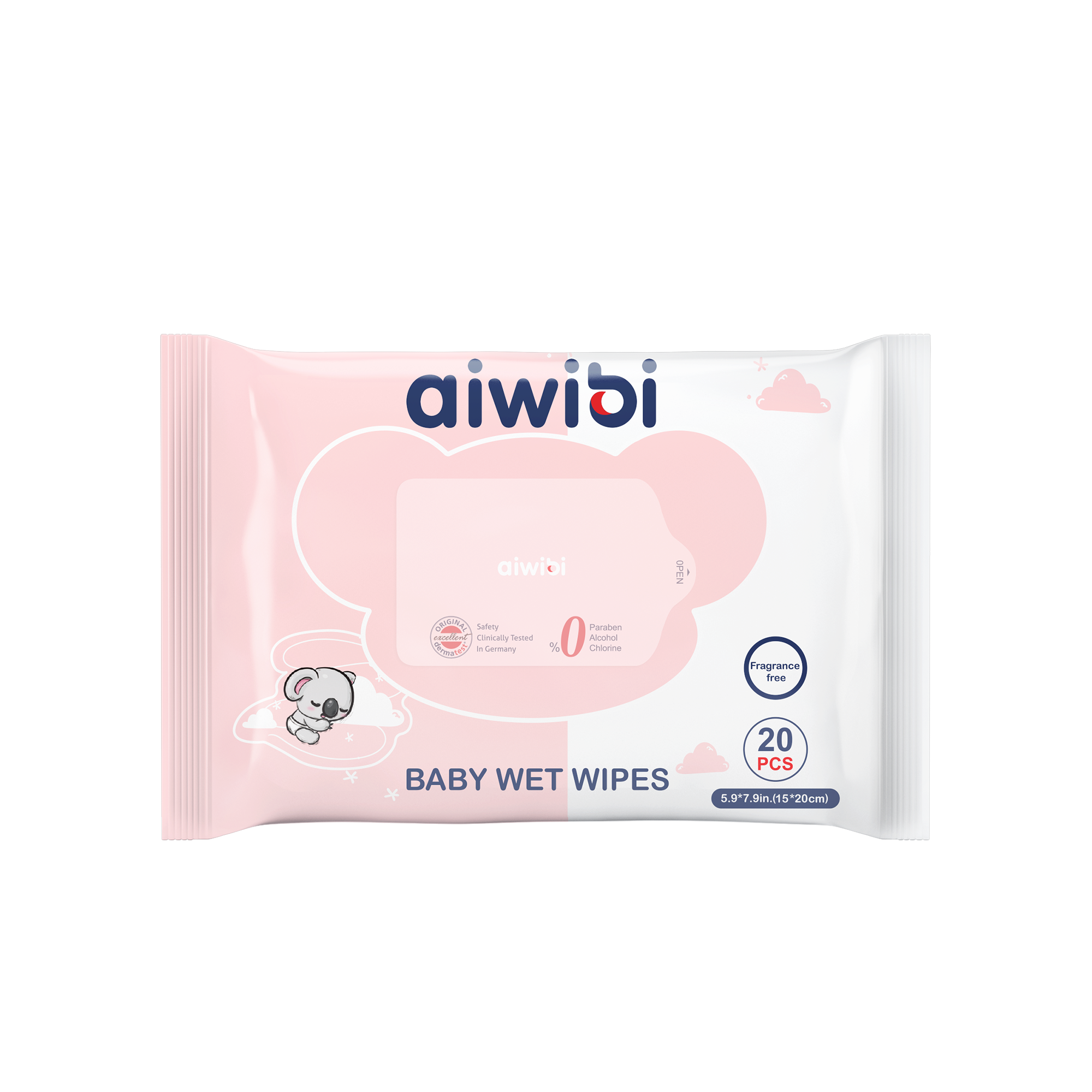 Gentle Soft Sensitive Care Wipes 20Pcs