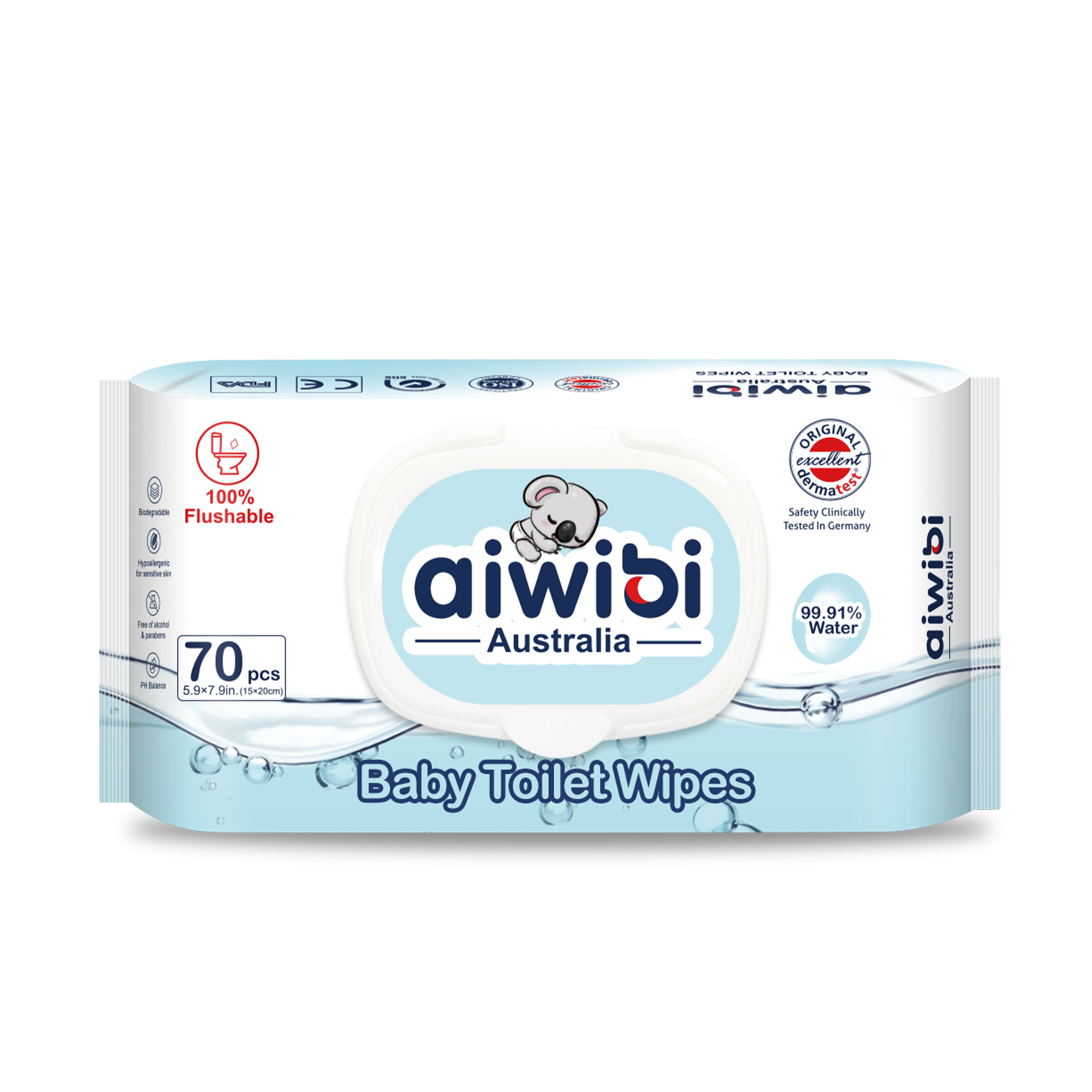 100% Biodegradable Toilet Wipes