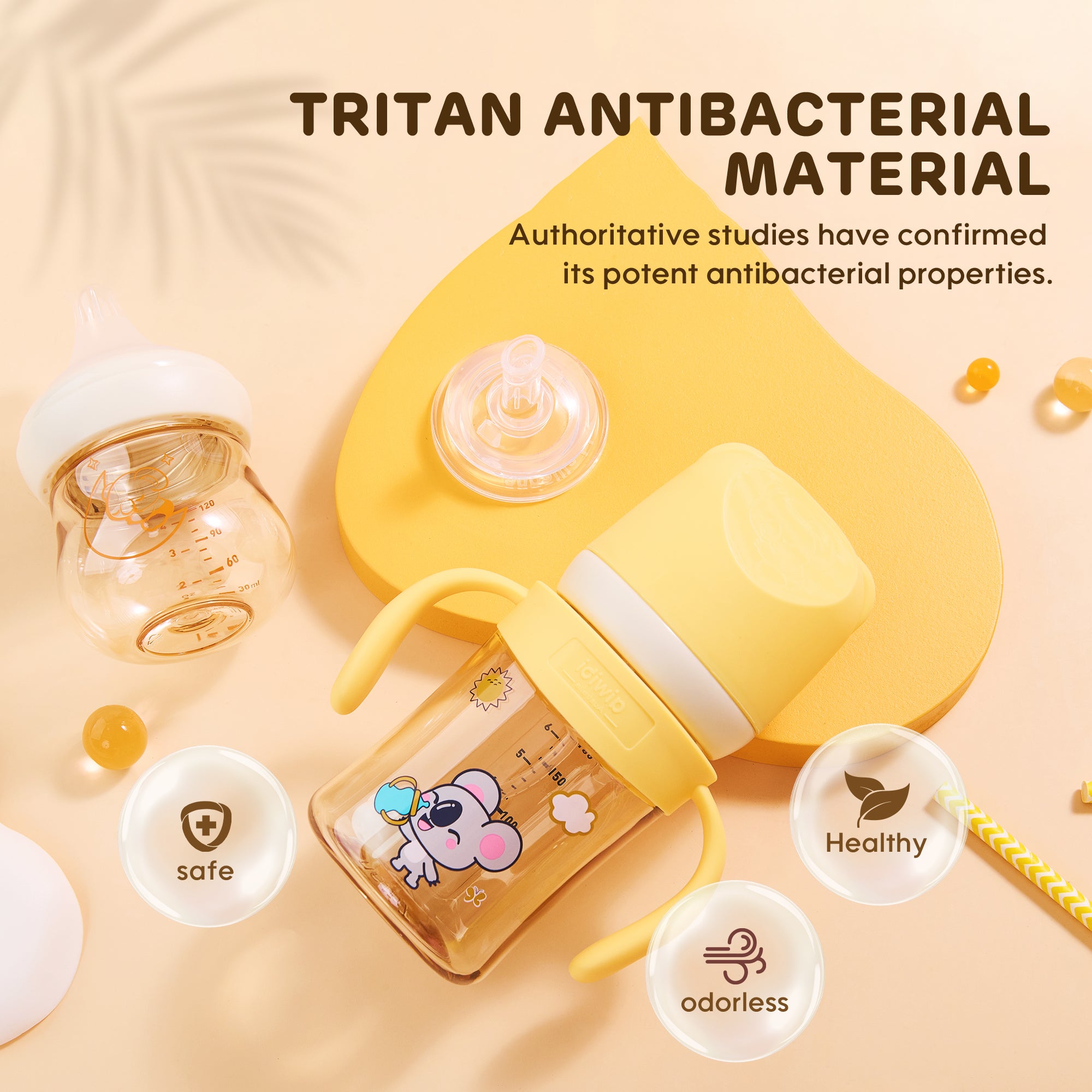 Tritan Shatter-Resist Lightweight Baby Bottles