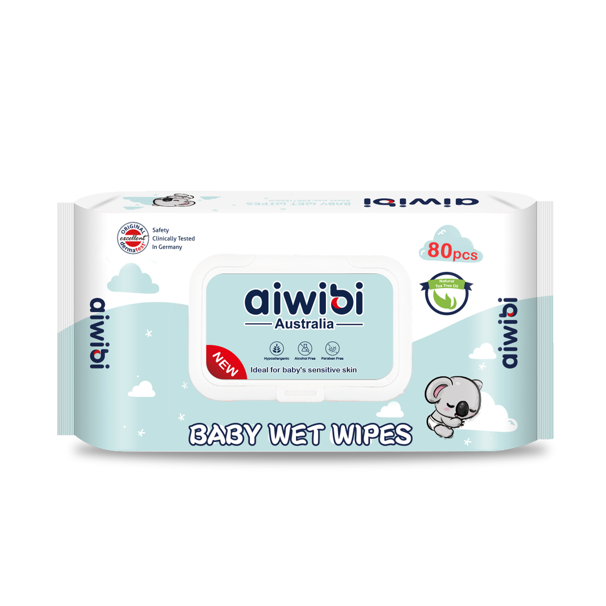 Gentle Soft Sensitive Care Wipes 80Pcs