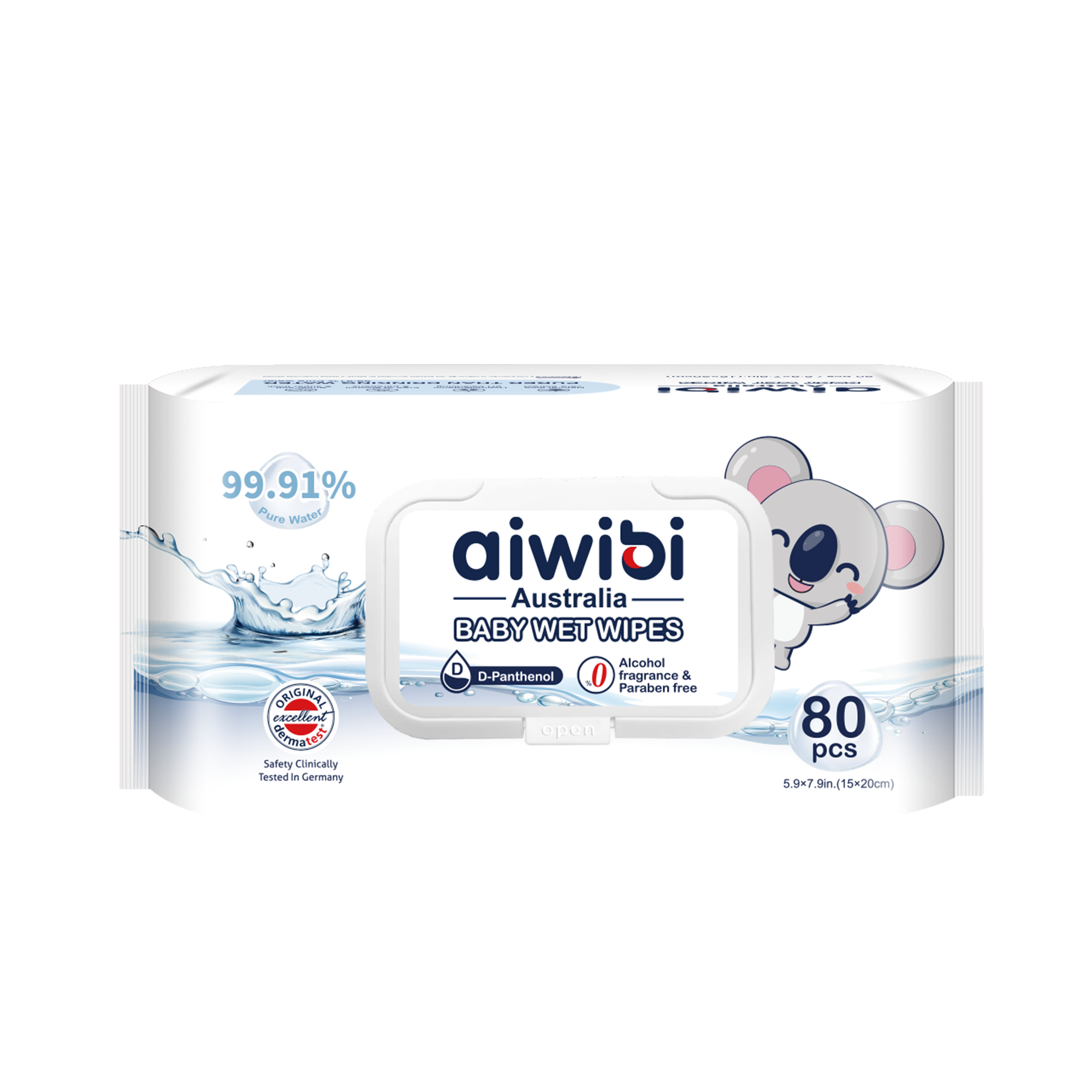 99.91% Pure Water D-Panthenol Wipes